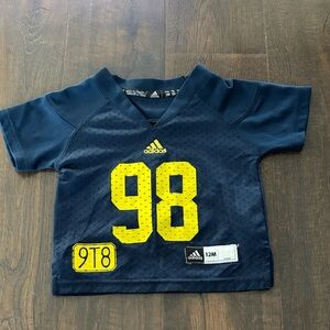 Adidas University of Michigan U of M Jersey 98 Kids Baby 12 Month